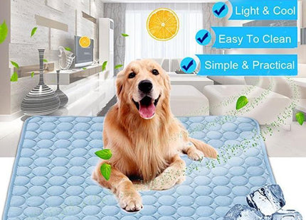 ChillPaws™ – Eisseidene Kühlmatte für Hunde & Katzen