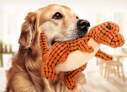 DinoChomp™ – Plüsch-Dinosaurier-Hundespielzeug